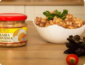 Консервированная каша с мясом, консервация